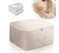 Ultra Space Saving Self Compression Organizer, 2025 New Quilt and Clothing Self Compression Organizer, Vacuum Sealed Duvet Storage Bag, Leaving More Space for Your Wardrobe (beige, XL)