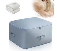 Ultra Space Saving Self Compression Organizer, 2025 New Quilt and Clothing Self Compression Organizer, Vacuum Sealed Duvet Storage Bag, Leaving More Space for Your Wardrobe (blue, L)