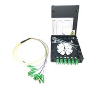 Ultra Spec Cables 12 Port Wall Mount Fiber Enclosure with Spool Singlemode Duplex LC-APC Kit (Includes a 1 Meter 12 Strand LC-APC SM Pigtail and 6 Port LC-APC Duplex LGX Loaded Panel