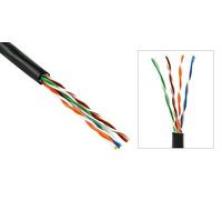 Ultra Spec Cables 300FT (90M) BULKRAW Cat5e Direct Burial Outdoor Outside Waterproof RJ45 Network RJ45 Solid Core Cable CMXT Pure Copper