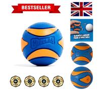 Ultra Squeaker Ball Dog Toy Ball Rubber Squeaky Dog Ball Chuck It 1 Pack, Small