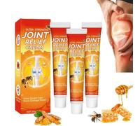 Ultra Strength Joint Pain Relief Cream, Bee Venom Pain Relief Cream for Shoulder, Knee, Arm & Leg, Fast-Absorbing, Lightweight Formula for Quick Discomfort Relief, 3 Pack x 20G
