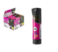 Ultra-strong Heavy Duty Black Refuse Drawstring Bags - 60cm X 80cm (Pack of 8) - Tear-resistant, Large-Capacity Garbage Bags for Home and Industrial Use