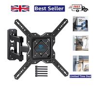 Ultra Strong Wall Mount for 26-60 Inch TVs - 35kg Capacity & Flexible Viewing
