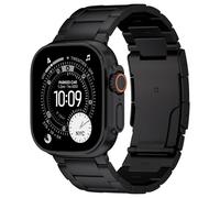 Ultra Supply Co. Titanium Apple Watch Ultra Band - Premium Titanium Watch Band 49mm - DLC Coating - Foldover Clasp - Adjustable Metal Bands for Apple Watch Ultra 3, 2, 1, Black Titanium | Foldover