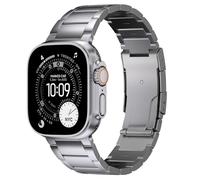 Ultra Supply Co. Titanium Band 49mm Compatible with Apple Watch Ultra 2 & 1 Adjustable Metal Link Bracelet Strap Deployant Clasp Waterproof One Size Durable Lightweight Titanium