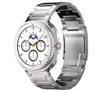 Ultra Supply Co. Titanium Band Compatible with Samsung Galaxy Watch 8 Classic 46mm 44mm 40mm - Metal Strap with Folding Buckle and Scratch-Proof DLC Coating, Waterproof, One Size Fits All (Silver, 26