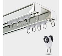 Ultra Thick 13.1ft Room Divider with Rollers - Adjustable Ceiling System Easy Installation White - Ideal for Space Management Privacy & Sound Control
