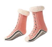 Ultra-Thick Cashmere Slipper Home Socks,Ultra-Thick Cashmere Slipper Socks,Fuzzy Fluffy Winter Warm Soft Fluffy Christmas Sock Thick Non Slip Thermal Home Sock,for Women (#A)