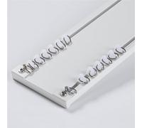 Ultra Thin 1.8m Aluminium Curtain Rail - Double Ceiling Mounted Track Stylish Champagne Curtain Poles for Bay Windows Modern Home Décor Solution