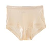 Ultra-Thin 100% Mulberry Silk Boyshorts Underwear Boxer Briefs Natural Silk Women Mid Waist Panties Daily Underpants