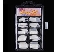 Ultra-Thin 100PCS Professional False Nail Tips Kit - Transparent & Colorful Full/Half Cover Artificial Nails for Easy DIY Manicure, Lightweight Plast