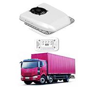 Ultra Thin 12V/24V DC Parking Air Conditioning Electric RV Rooftop Air Conditioner Cooling Only, 8 Hour Running Universal for Motorhome Camper Van Caravans Bus Boat