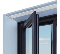 Ultra-Thin 240cm Ceiling-Mounted Room Divider Track, White Rail System for Narrow Spaces, Ideal for Home & Office Privacy Solutions, Lightweight & Stylish Design