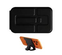 Ultra Thin 4.5mm Magnetic Phone Holder with Makeup Mirror - Lightweight Leather Pocket / Handbag Holder | Combo 360° Rotating & Grip Ring | Powerful Magnets