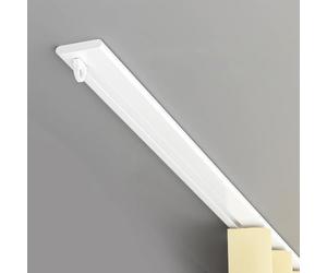 Ultra-Thin Aluminium Curtain Track Slim Ceiling Mounted Curtain Rail Single | 5.8mm Invisible Metal Rail for Room Divider Window RV, Curtain Pole for Shower, Silent Gliders Kit(190cm/6.2ft (2*95cm))