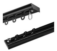 Ultra-Thin Aluminum Ceiling Curtain Track Set, 15.1ft Sliding Rail with Silent Pulley, Room Divider for Living Room & Hospital