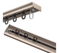 Ultra-Thin Aluminum Ceiling Curtain Track Set, 15.1ft Sliding Rail with Silent Pulley, Room Divider for Living Room & Hospital