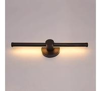 Ultra-Thin Black Strip Wall Light, Linear Aluminum Metal Wall Sconce with 330° Rotating Adjustment,Chandelier