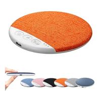Ultra-Thin Bluetooth Pillow Speaker for Sleeping - Wireless Under Pillow Speaker with White Noise & Sleep Timer | Private Listening, Bone Conduction Technology, Ultra-Long Battery Life (Orange)