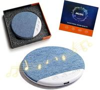 Ultra-Thin Bone Conduction Pillow Speaker (Bluetooth 5.4), Wireless Under Pillow Speaker for Sleeping, Tinnitus Relief, Mini Portable Private Sleeping Headphones with Timer, Built-in White Noise