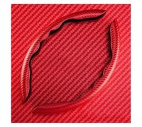 Ultra-thin Card Cover Auto Handle Protective Cover Type D Universal Wheel Protective Cover Steering Wheel Protector 36cm Carbon Steering Wheel Covers( Red)