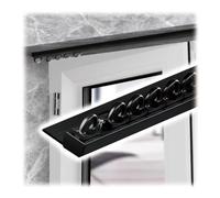 Ultra Thin Ceiling Curtain Track 19.6ft Room Divider Curtain Rod for Windows & Showers Black Single Track Adjustable Length Easy Installation Durable & Stylish