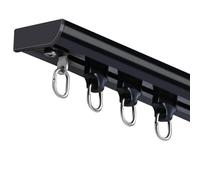 Ultra-Thin Ceiling Curtain Track for Inward-Opening Windows 400cm Room Divider Rail Invisible Design Perfect for Curtains & Home Decor (A-1)