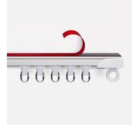 Ultra-Thin Ceiling Curtain Tracks Aluminum Single Curtain Track Ceiling Mounted Rail Room Divider for Living Room/Bedroom(White,3.7m(12.1ft))