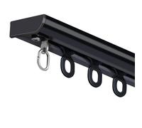 Ultra-Thin Ceiling Track for Curtains - Inward-Opening Window Curtain Rail & Room Divider Invisible Design A-2 (400cm/4 * 100cm) - Perfect for Modern Interiors