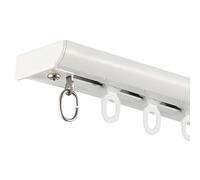 Ultra Thin Ceiling Track System Blackout Curtain Rail Silent Rod Partition 360 cm (11.8 ft) White Curtain Track for Smooth Operation and Easy Installation
