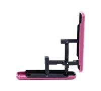 Ultra Thin Cell Phone Holder, W Shaped Folding, Adjustable Sticky Phone Stand, Aluminum Alloy Material, Universal Protable Vertical and Horizontal Stand (Purple)