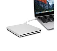 Ultra-thin Classic Design Type-C Slot in External CD DVD Burner DVD-RW Plug and Play USB C CD Drives for Macbook Pro Dell XPS