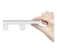 Ultra-Thin Concealed Track Set | 5.80mm Aluminum Alloy Ceiling Ra | Curtain Rods for Bay Windows & Balconies | 60cm/1.96ft for Bathrooms & Living Rooms