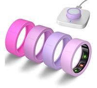 Ultra-Thin Covers Compatible with Oura Ring Gen 4/Oura Gen 3 Cover, Anti-Scratch Elastic Silicone Protector Case Smart Rings Accessories for ULTRAHUMAN Ring AIR/RingConn Gen 2/Air Women Men, 4 Pack