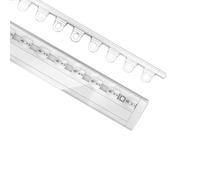 Ultra-thin Curtain Pole Silent Ceiling Curtain Track Multi-Purpose Punch-Free Ceiling Rail for Windows Living Room Bathroom Bedroom(White,11.5ft=350cm)