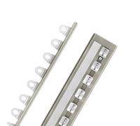 Ultra-thin Curtain Pole Silent Ceiling Curtain Track Multi-Purpose Punch-Free Ceiling Rail for Windows Living Room Bathroom Bedroom(Gold,5.9ft=180cm)