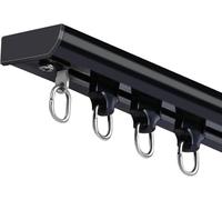 Ultra-Thin Curtain Rod for 100-180cm Includes Rollers & End Caps Perfect for Interior Openings Room Dividers & Space Management Solutions