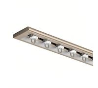 Ultra-Thin Curtain Track, Aluminium Ceiling Track For Curtains, Sliding Curtain Rail For Window Room Divider, Wall Divider Curtain, Rv Curtain Track(Champagne,85cm)