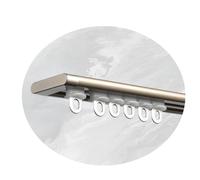 Ultra-Thin Curtain Track, Aluminium Ceiling Track For Curtains, Sliding Curtain Rail For Window Room Divider, Wall Divider Curtain, Rv Curtain Track(Champagne,75cm)