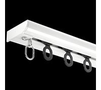 Ultra-Thin Curved Ceiling Track 150cm - Versatile Straight/L/U/S/O S, Space-Saving White Design, Perfect for Home Decor, Ains & Bay Soluts