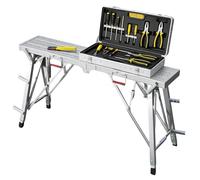 Ultra-Thin Flat Folding Scaffold Platform, 500LBS Heavy Duty Work Platform, Folds to 3 Inch Thin for Under-Bed & Sofa Storage