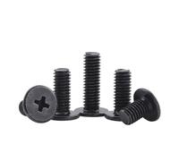 Ultra Thin Flat Wafer Head Screw M1.6 M2 M2.5 M3 M4 M5 M6 Carbon Steel CM Thin Head Laptop Screw for Computer(6mm,M4 30pcs)