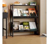 Ultra Thin Floor Standing Bookshelf Narrow Gap Storage Cabinet for Toys & Books Multi Metal Space Saving Behind the Door Layered Bookcase