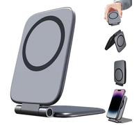 Ultra-Thin Foldable Magnetic Car Phone Mount, 270°Adjustable Anti-Shake Cell Phone Holder, Ultra-Slim Shockproof Magnetic Phone Holder for Car, Gym, Desk (1pc)