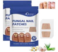 Ultra-Thin Fungal Nail Patches for Overnight Care - 32 Soft Comfortable Stickers to Revitalise Brittle & Discoloured Fingernails & Toenails, Improves Nail Appearance with Natural Ingredients