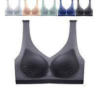 Ultra-Thin Ice Silk Lifting Bra for Women,Seamless Ice Silk Ultra Thin Bra,Ice Silk Air Bra,Wireless Supportive Bralette (Black,X-Large)