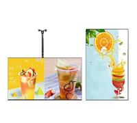 Ultra-Thin Indoor Hanging Digital Signage Display with Wi-Fi, Remote Control, 2k LED, Smart Split Screen, 1GB RAM, 32GB Storage, Supports Wi-Fi/HDMI/USB/RJ45, 43-Inch, 2-Pack