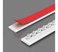 Ultra-Thin Invisible Curtain Track, Silent Aluminum Ceiling Rail for Easy Installation, Perfect for Home Decor, White Punch-Free Design for Smooth Sliding Curtains