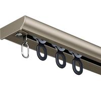 Ultra-Thin Inward Opening Ceiling Rail with Rollers & End Caps - 100cm Adjustable Curtain Track for Smooth Gliding Easy Installation Perfect for Home Decor